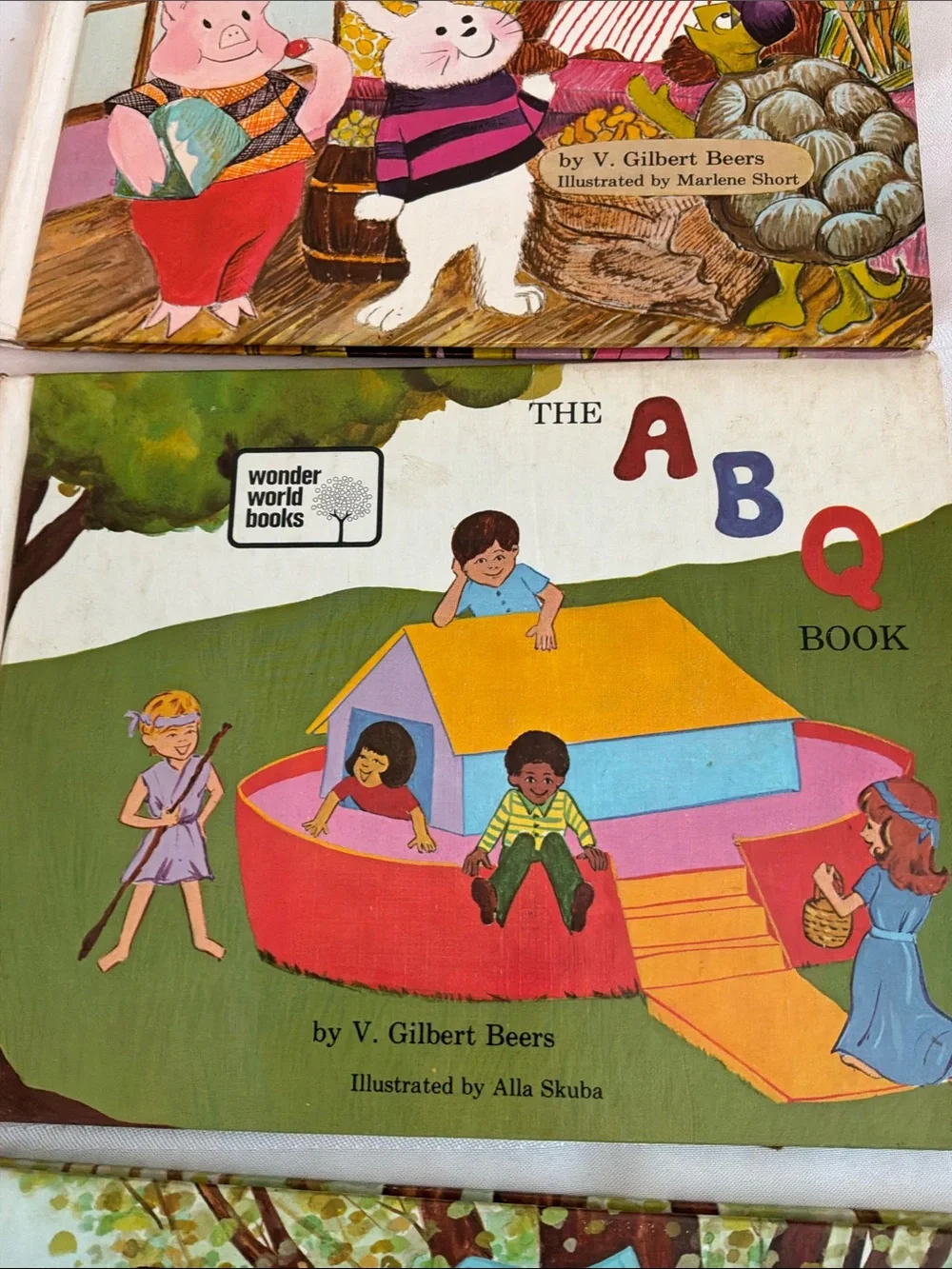 Vintage Children's Storybook Collection Wonder world by V. Gilbert Beers 7 books